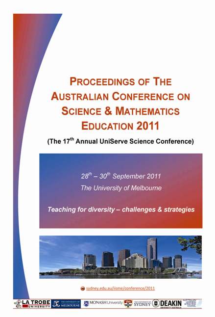 					View Proceedings of the Australian Conference on Science and Mathematics Education (2011)
				