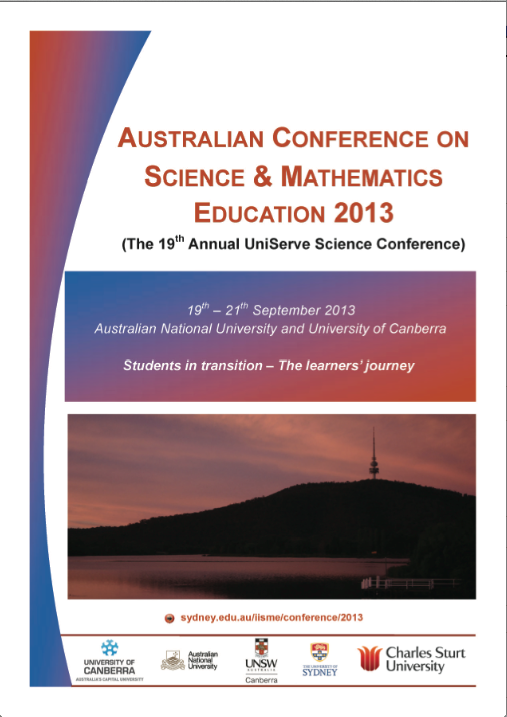 					View Proceedings of the Australian Conference of Science and Mathematics Education (2013)
				