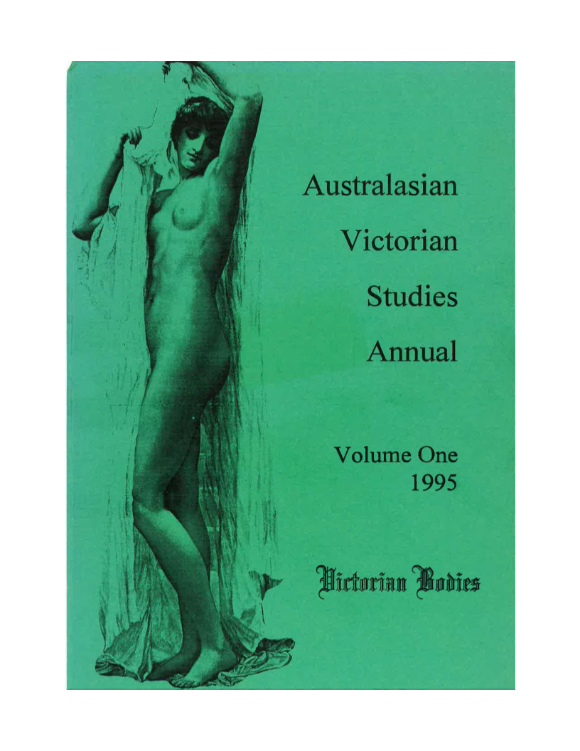 Green journal cover with title and image of a naked woman