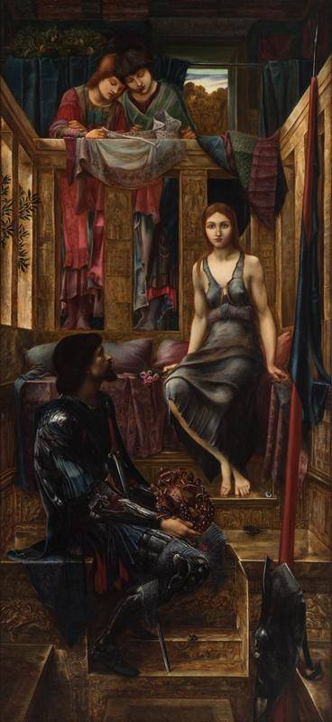 J. W. Wilson (after Edward Burne-Jones), King Cophetua and the Beggar Maid (1906). Oil on canvas. 161.1 cm x 75.2 cm. Accession number 1913.9. Gift of Mr. W. Drummond, 1913. Bendigo Art Gallery. Photo: Ian Hill.
