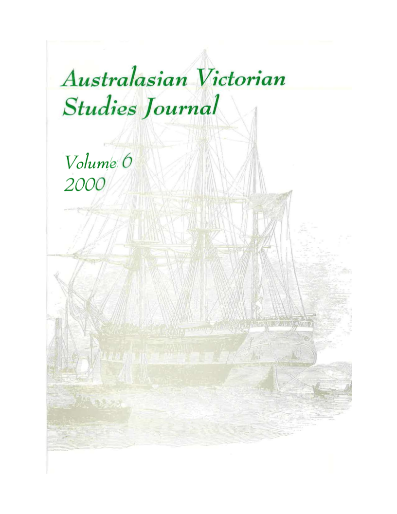 					View Vol. 6 No. 1 (2000): Journalism, Gender and the Periodical Press
				
