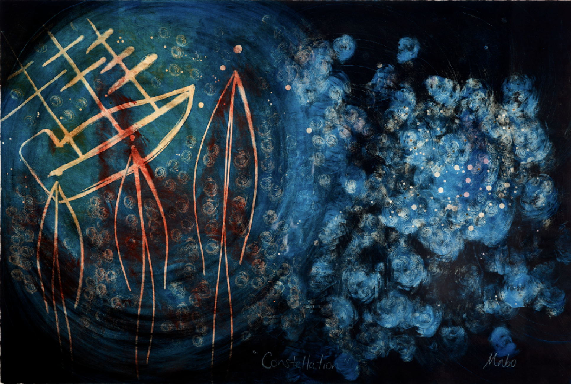 Constellation by Gail Mabo. Copyright Gail Mabo/Copyright Agency, 2021