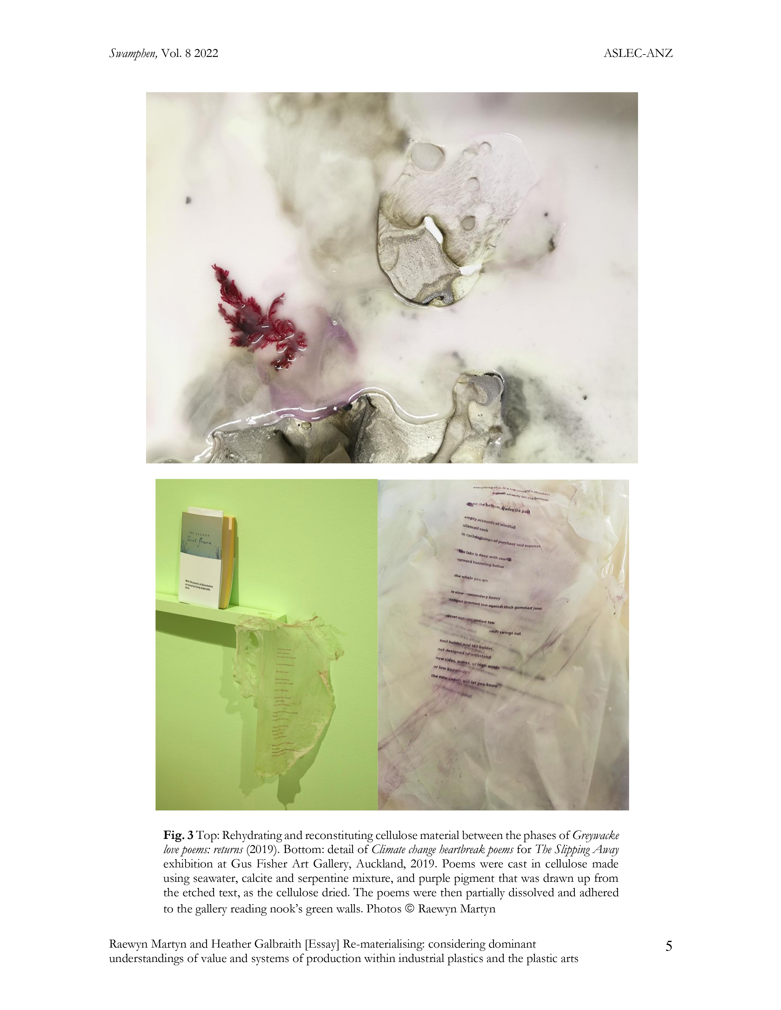 Page 5 of Re-materialising: considering dominant understandings of value and systems of production within industrial plastics and the plastic arts