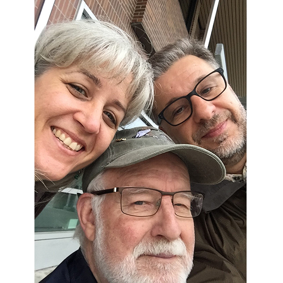 Ruth, Arlo and Carleton in Winnepeg, Canada, September 2016.