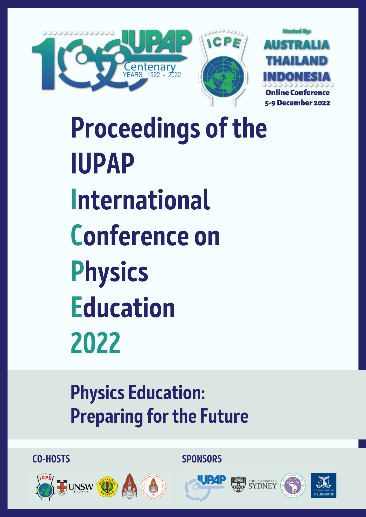 					View Proceedings of the IUPAP International Conference on Physics Education 2022
				
